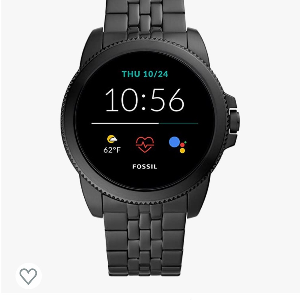 Fossil Men's Gen 5E 44mm Stainless Steel Touchscreen Smartwatch